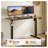 Electric Standing Desk, 48x24 Inches Adjustable Height Sit Stand Desk with 3 Preset Buttons, Dark Walnut Ergonomic Home Office Desk