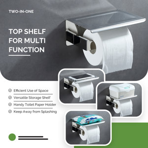 AngleSimple Wall Mount Toilet Paper Holder & Reviews | Wayfair