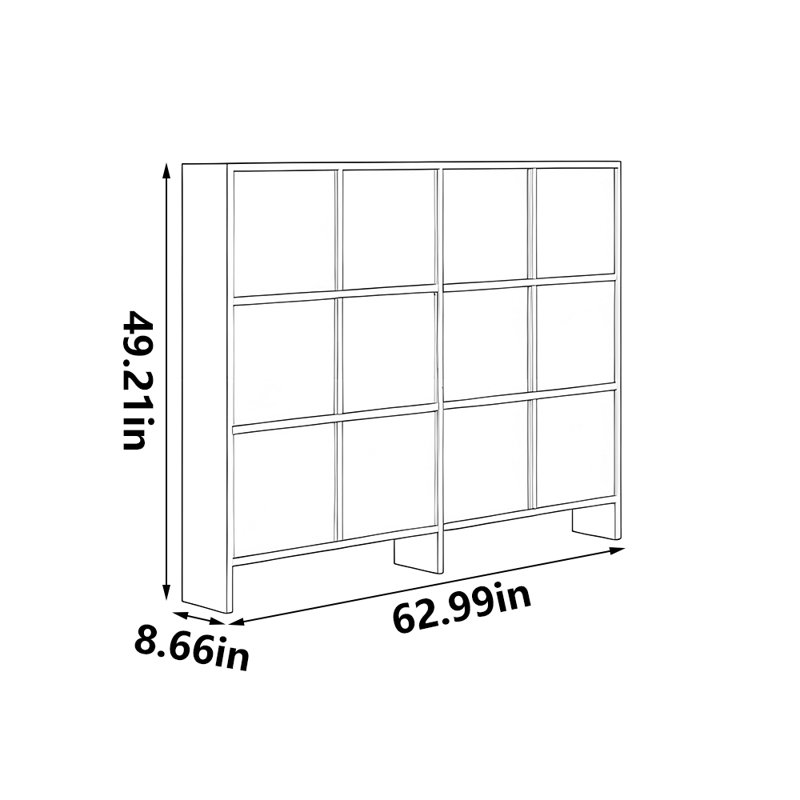 Armoire de rangement pour chaussures Pine Hall, H 49,21 po x l 62,99 po x P 8,66 po