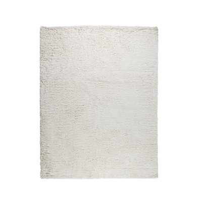 Tapis ivoire en soie tissée à la main Paris