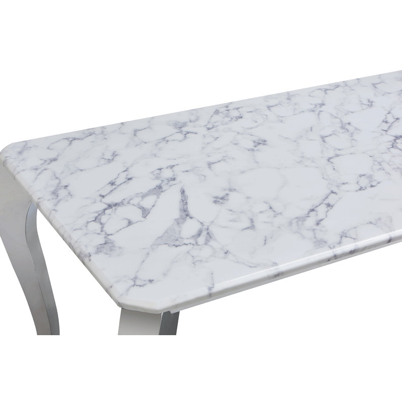 High-End Marble top and silver legs coffee table