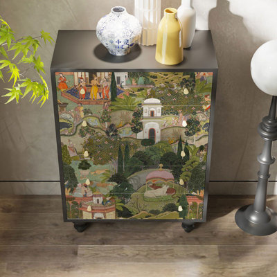 American retro style multifunction decor cabinet