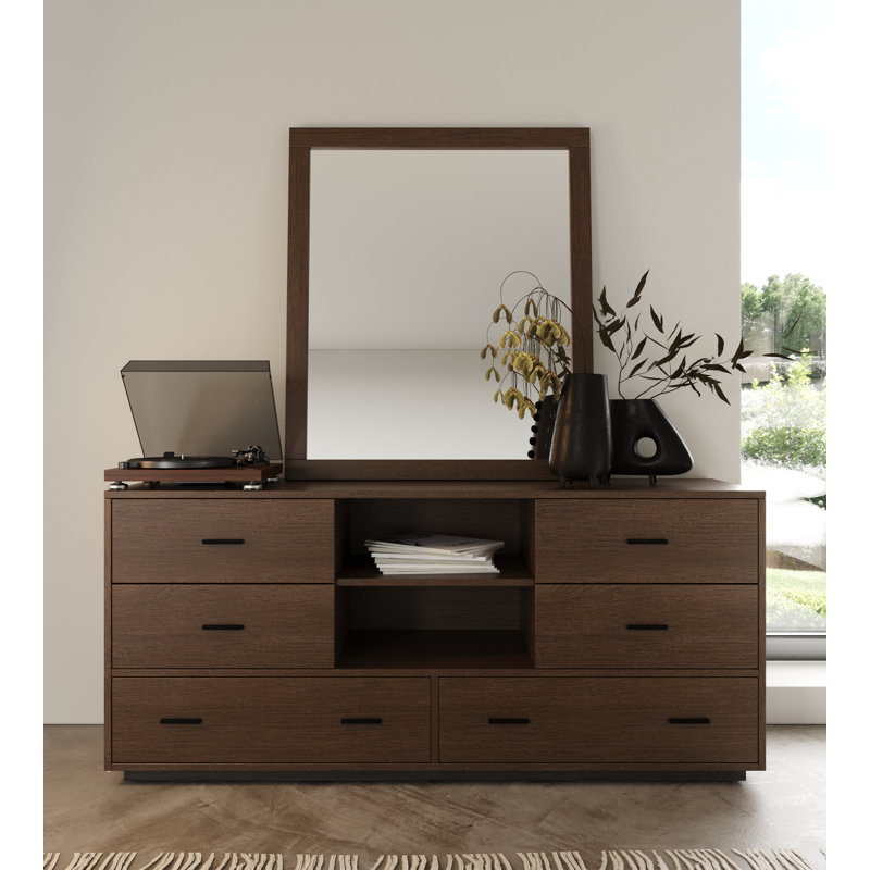 Bergquist 63'' W 6 - Drawer Dresser, Dark Walnut