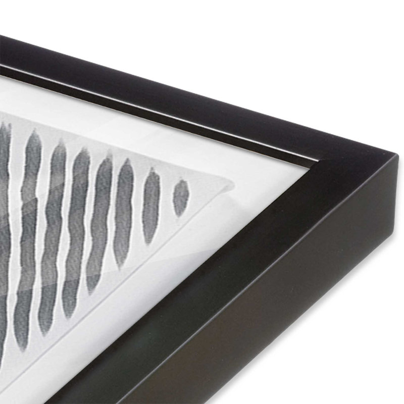Linear Illusion IV, Weathered Zinc Single Picture Framed, 13.75" H x 13.75" W