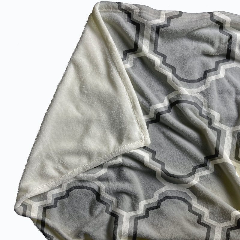 Ursula Geometric Blanket, Grey