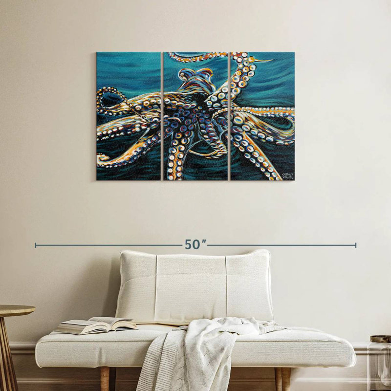Brampt Wild Octopus II, 24" H x 38" W
