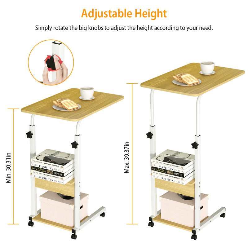 23.62'' W Laptop/Tablet Storage Cart with Wheels