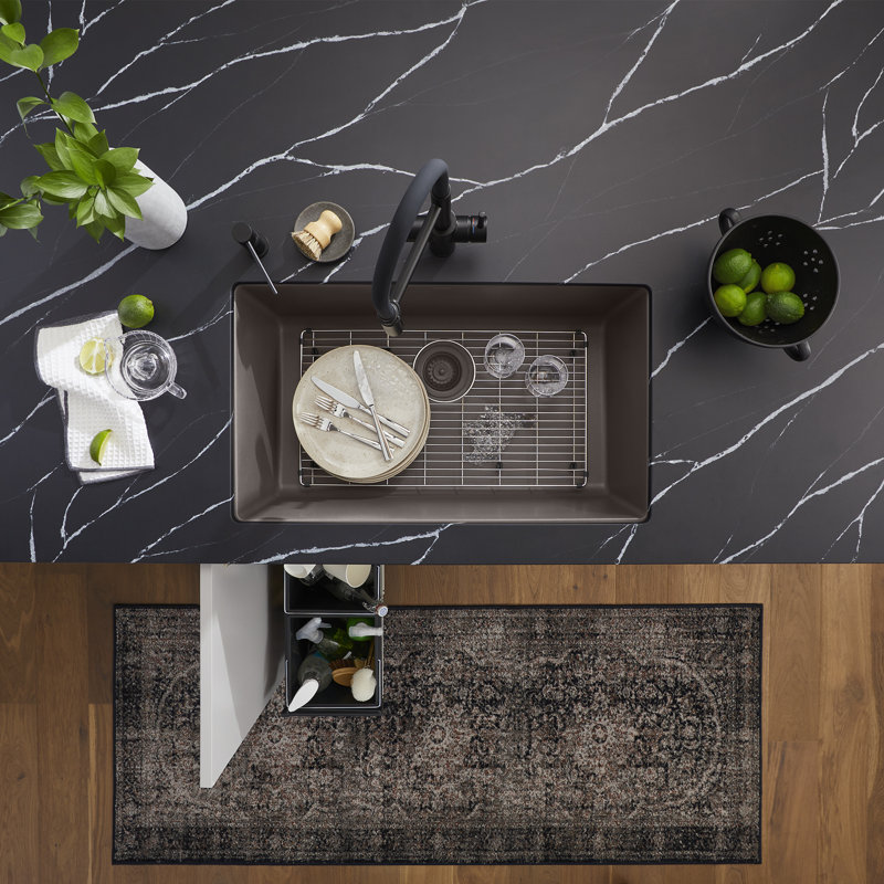 Grille d'évier en acier inoxydable pour évier simple 32 "Precis