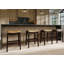 Tabouret de bar Julian en bois, hauteur 79 cm, avec siège en similicuir beige-149393086