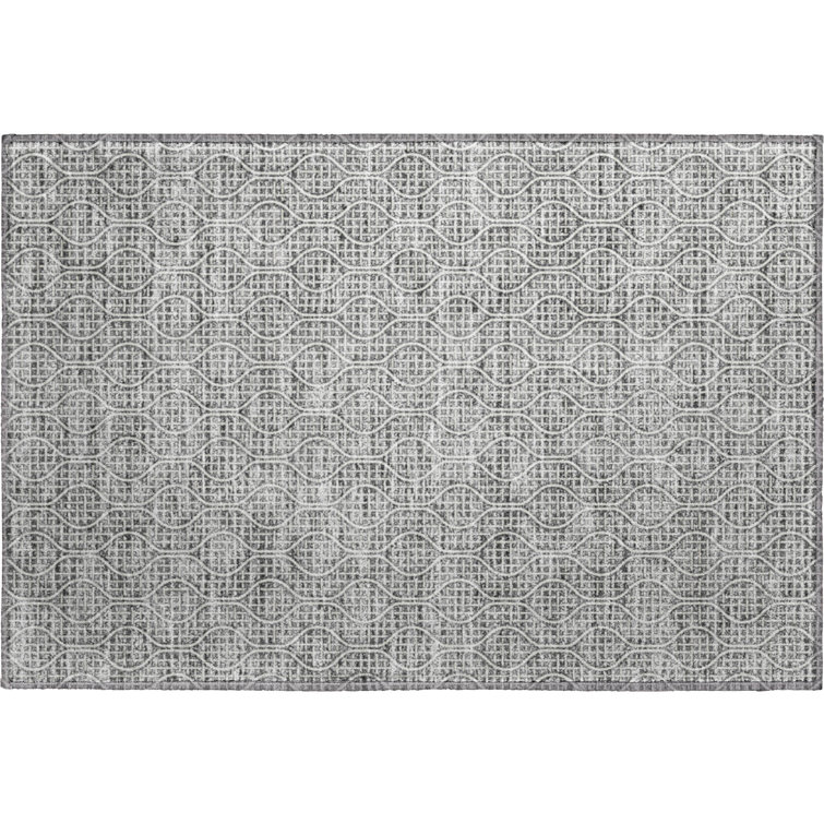 Premium Machine Washable Prisco Gray Rug