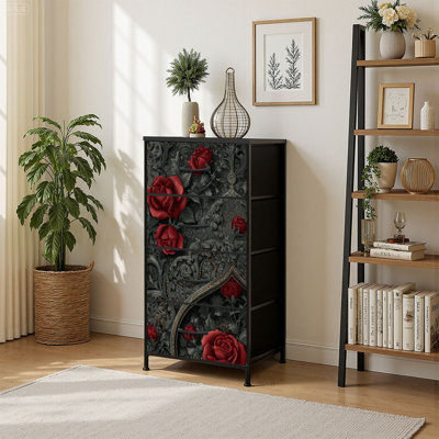 Commode de rangement verticale 4 tiroirs