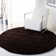 Tapis chocolat à poils longs Assar