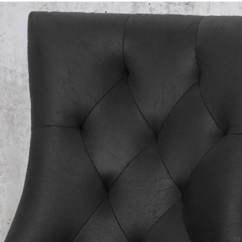 FAUTEUIL CHINEY - KD MP2 (ensemble de 2), Microfibre noire