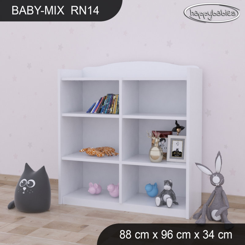 96cm H X 88cm W Kids Cube, White