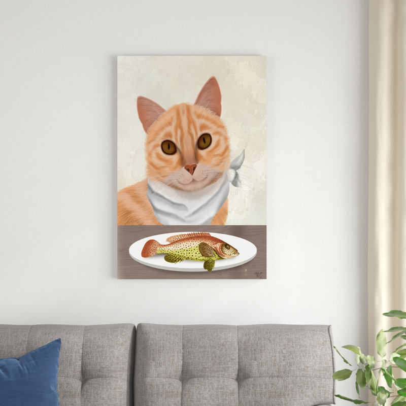 Repas de poisson au gingembre, H 36 po x l 24 po x P 1,25 po
