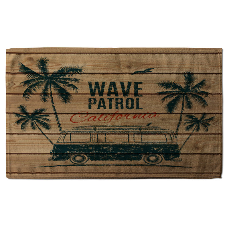 Cotton Floral Waffle Kitchen Towel