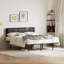 Metal Floating Bed Frame with Adjustable Height Upholstered Headboard, Built-in USB Charging & LED Lighting-135960584