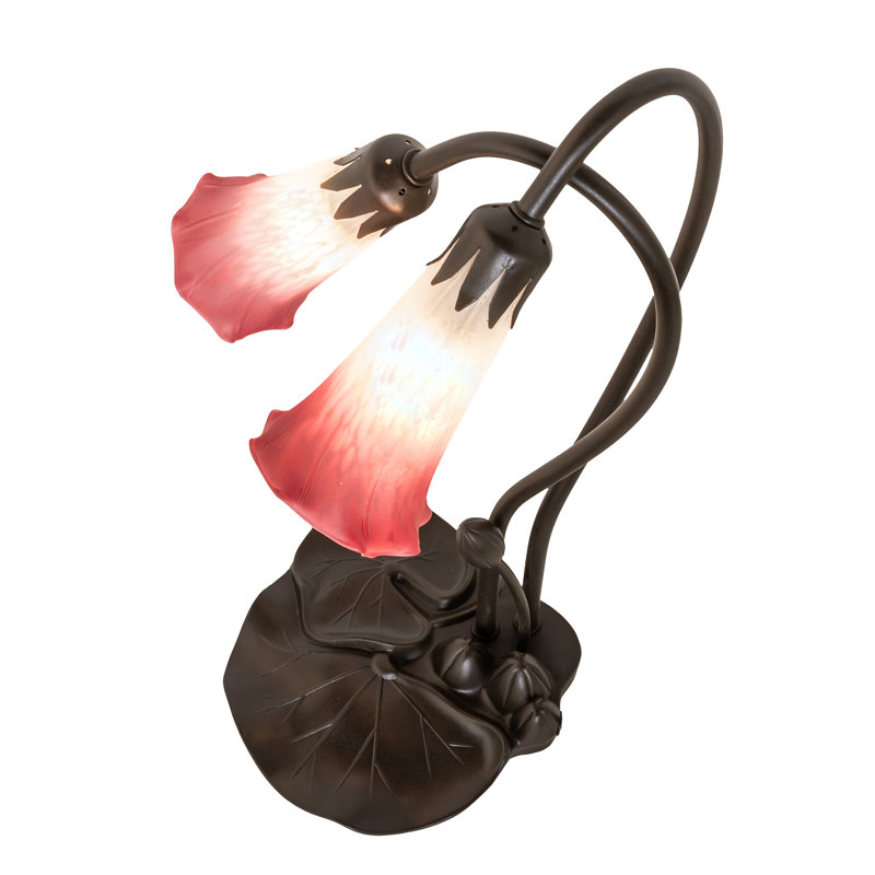 Lampe d'appoint 16 l H 2 po rose / blanc Pond Pond, Rose/Blanc