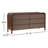Omena 6 DRAWER DRESSER WARM BROWN
