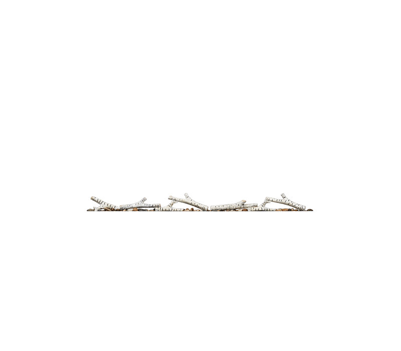 Napoleon Birch Log Set with Rocks for 50-Inch Electric Fireplace