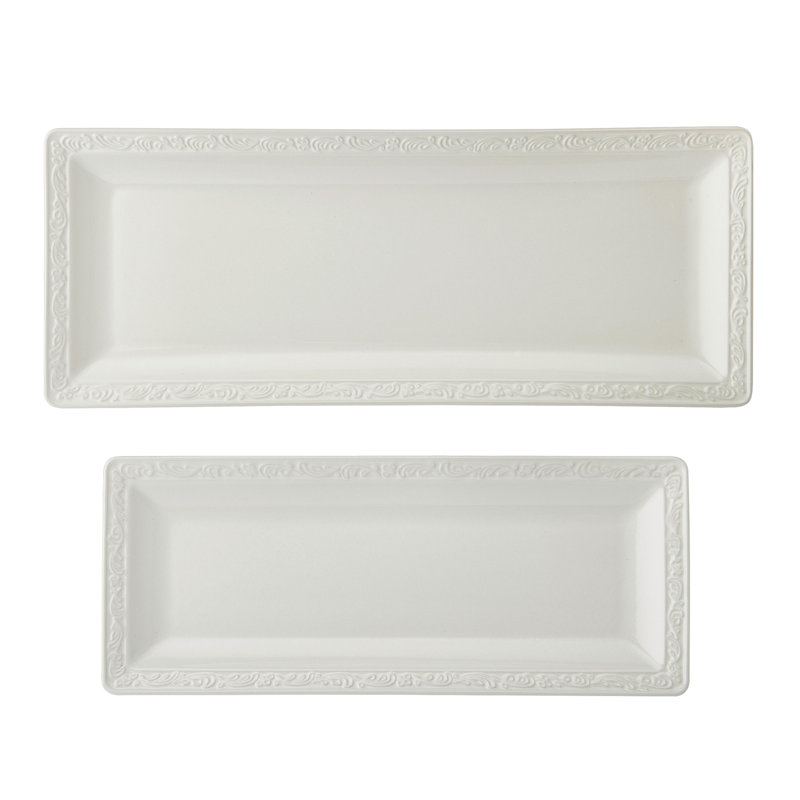 Italian Countryside Set Of 2 Bread Trays