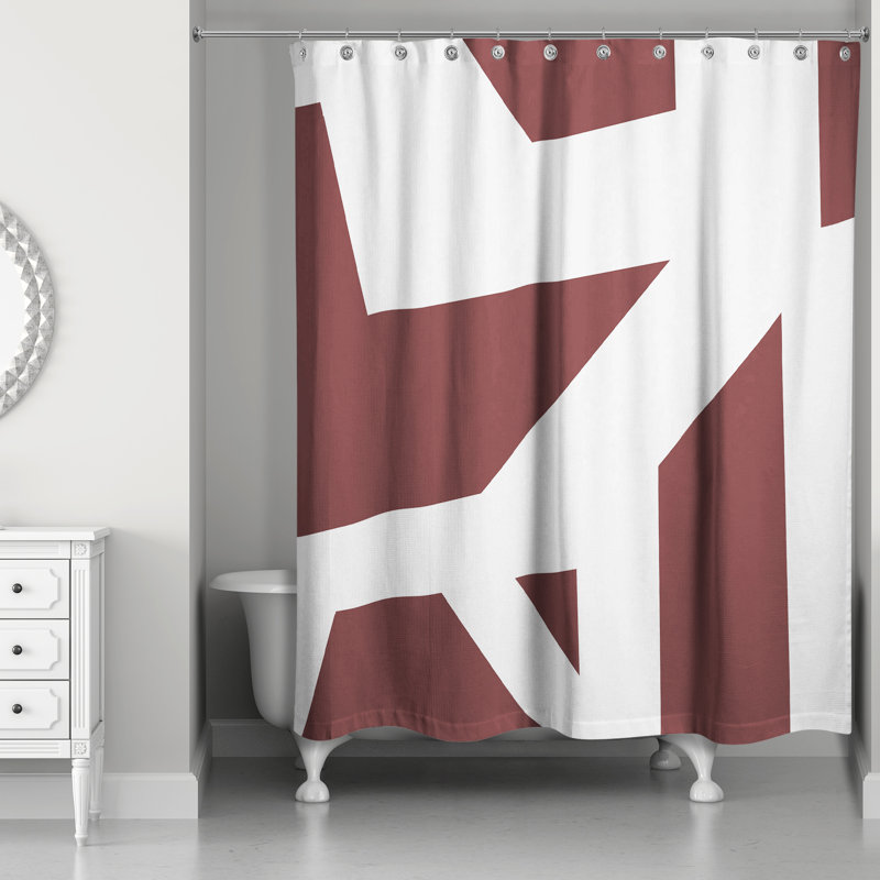 Rideau de douche Rumesa, Rouge