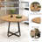 43.3" Round Dining Table Set For 2-4, Modern Kitchen Table With Metal Base, MDF Tabletop & Chenille Upholstered Chairs, Multi-Purpose Dining Set For Dining Room, Kitchen, Breakfast Nook, Small Space-544305412-544305413-544305410
