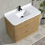 Meuble-lavabo simple en bois massif Calamigo