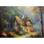 Enchanted House - Beige, reproduction encadrée mate pour la décoration intérieure