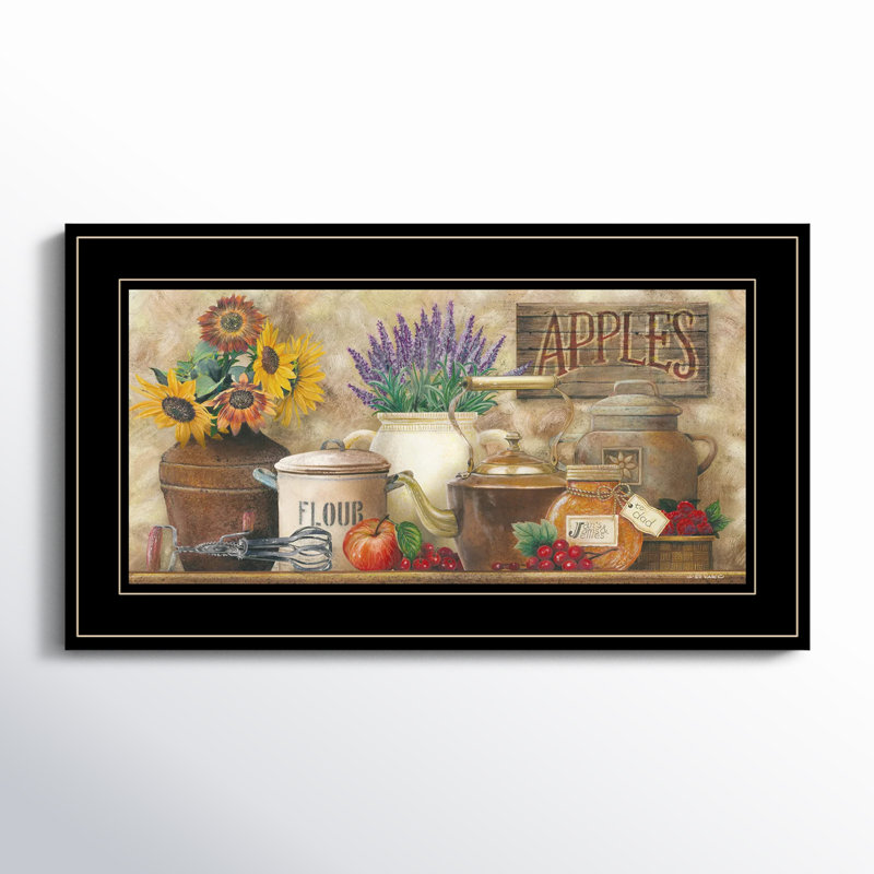 Art mural de cuisine antique pour salon, maison, par Ed Wargo, Cadre noir