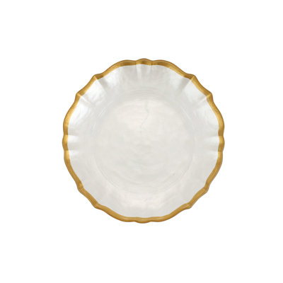 Assiette à cocktail en verre baroque