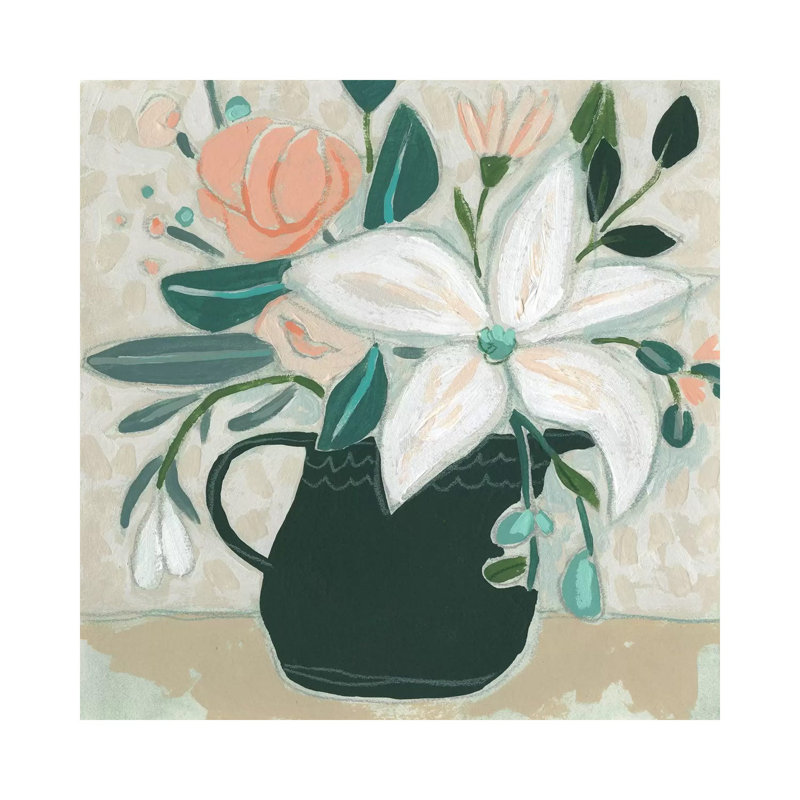 Terre Verte Garden II by June Erica Vess - Wrapped Canvas Painting, 93.98cm H x 93.98cm W x 1.9cm D