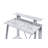 Nypho Antique White& Black Finish Writing Desk-123266658