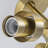 3-light Ribbed Glass Sputnik Semi Flush Mount