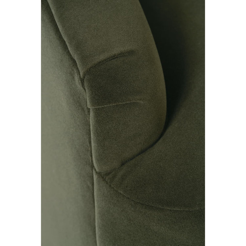 Bernie Swivel Armchair, Moss Polyester