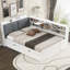 Lit plateforme avec lit gigogne-382343307