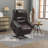 Leather Heated Massage Chair-1978992503