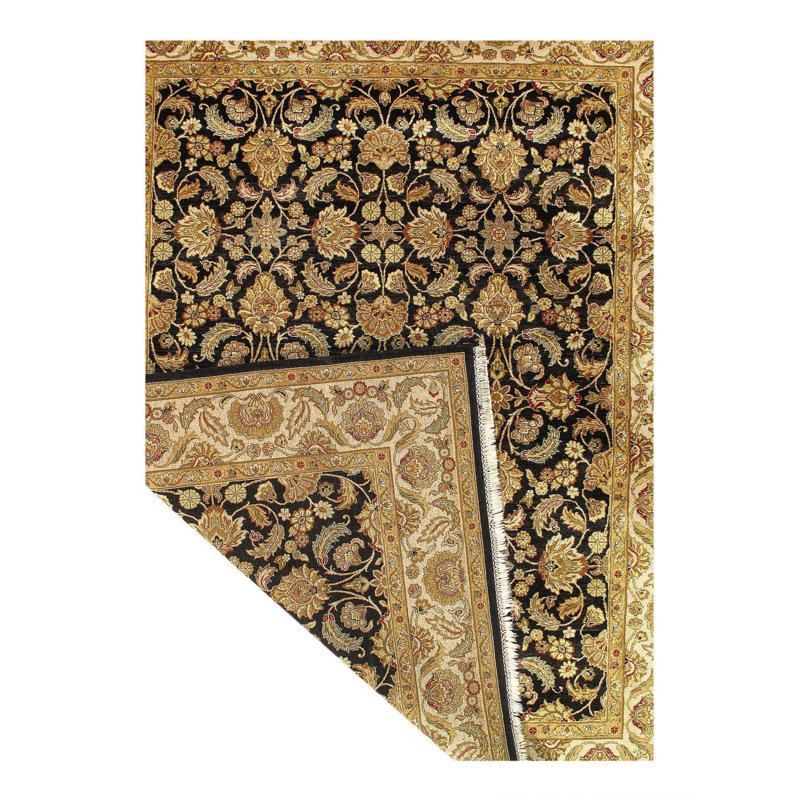 Oriental Area Rug in Black