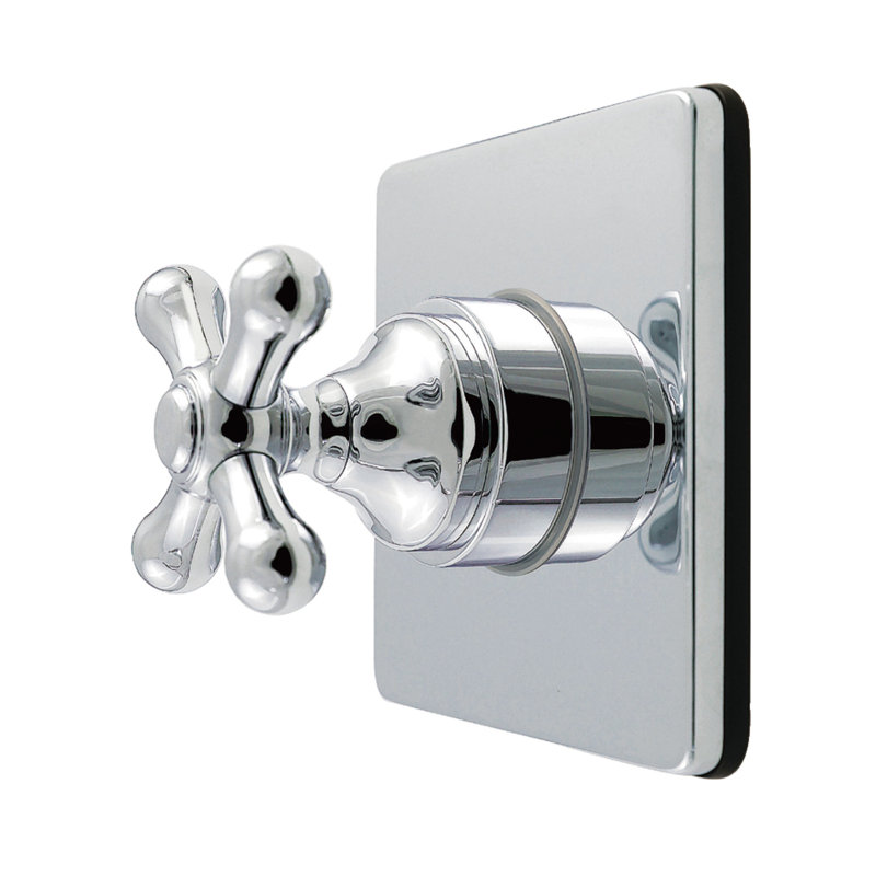 Valve de dérivation murale à une poignée Kingston Restoration, Chrome poli