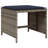  Patio Dining Set Set Of 10 Gray, Brown, Navy Blue