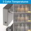 Luminaire de salle de bain Ayushma à intensité variable en cristal à DEL avec abat-jour en verre-895778696-891656359