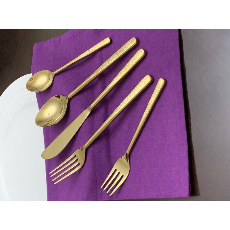 Everly Quinn Stainless Steel Flatware Set
