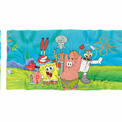Seaside SpongeBob Adventure Towel - 30x60 Group Scene