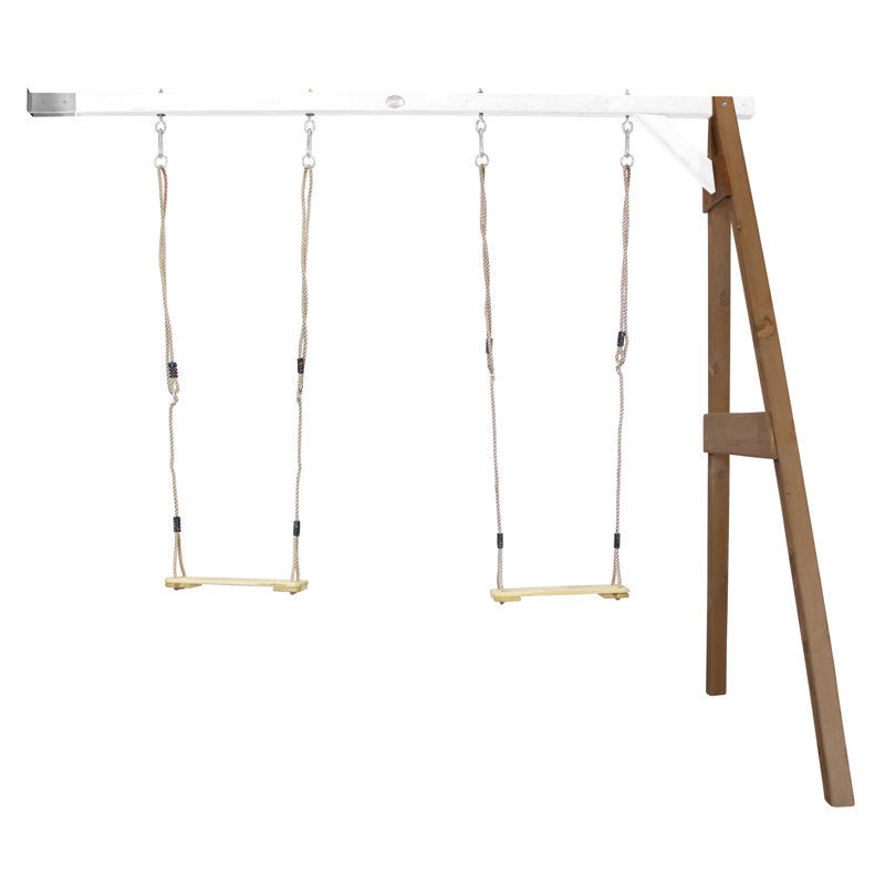 AXI Hemlock Swing Set with 2 Swing(s), Brown/White