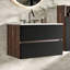 Meuble-lavabo simple de 30 po avec dessus en céramique avec trop-plein Kersha, pré-assemblé-838290735-833645115-808778445