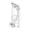 Ensemble de douche Kohler Purist Performance, ensemble de pomme de douche multifonctionnelle et douche à main 1,75 GPM, trois réglages de jet