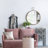Iron Frame Vertical Round Mirror