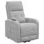 Fauteuil inclinable gris capitonné
