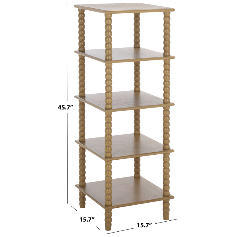 Dilyn 5 Tier Shelving Unit, Desert Brown
