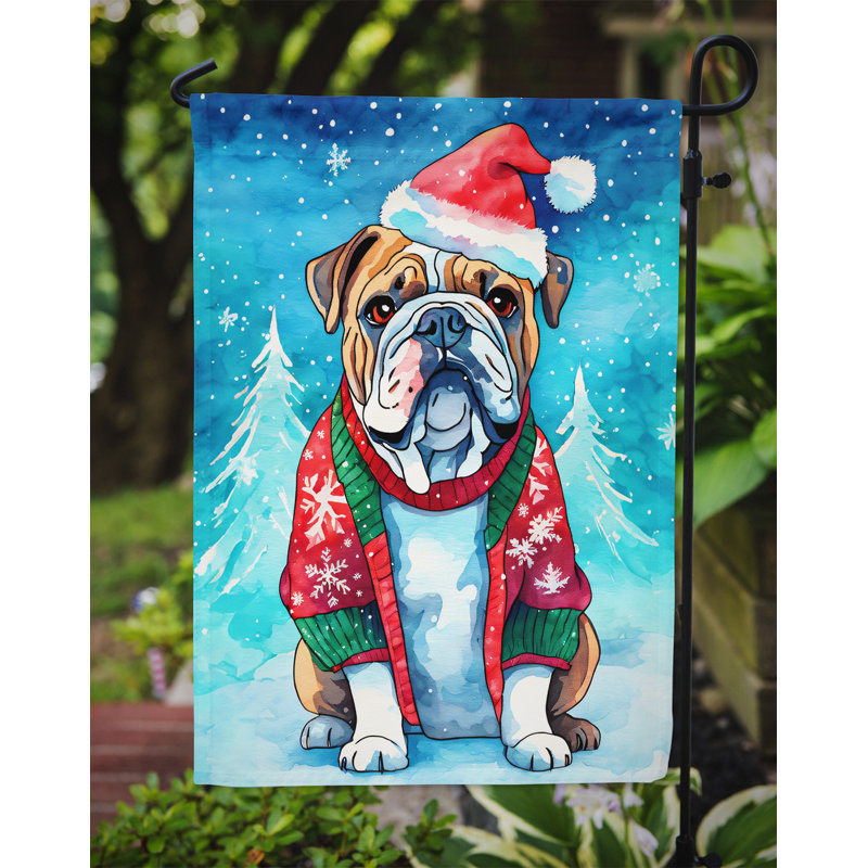 Drapeau de jardin en polyester à 2 faces, H 15,5 po x l 11,25 po
